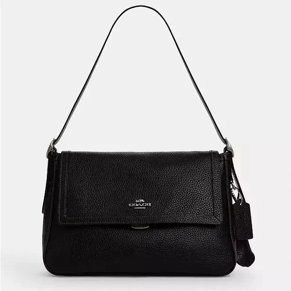 Coach Etta Flap Bag + Backpack Charm - Picture 1 of 15